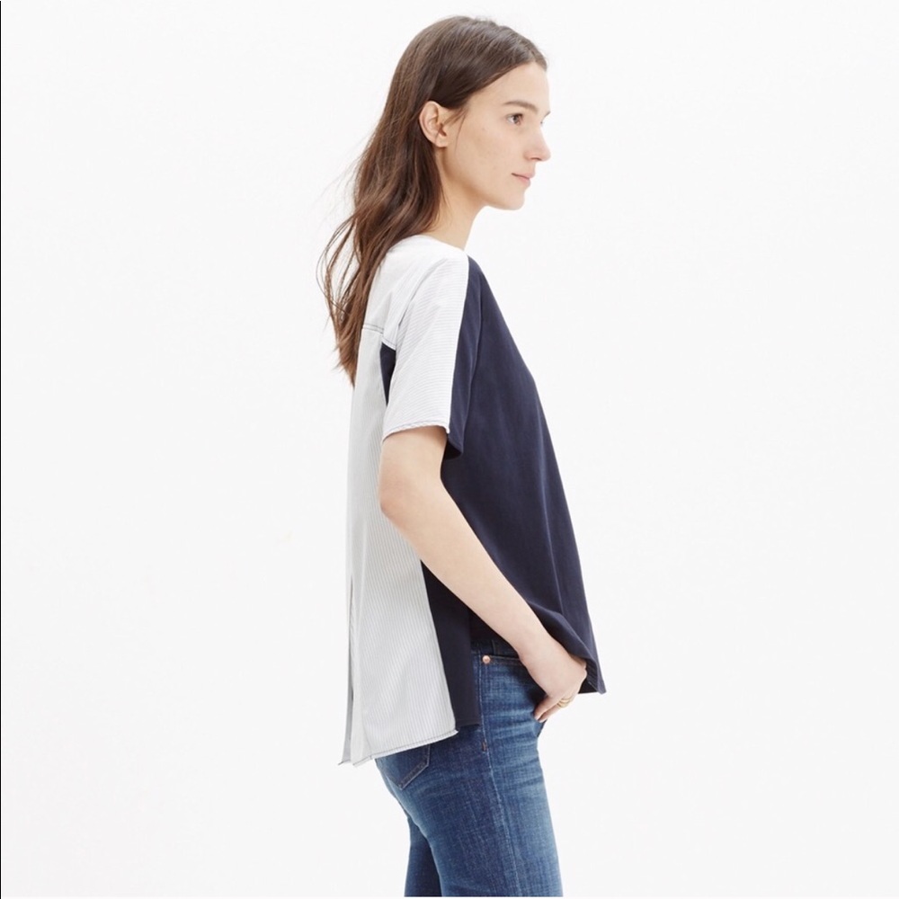 Madewell Oxford Panel Tee